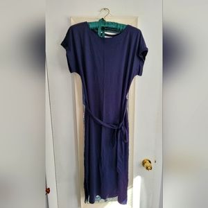 Navy LOFT Maternity Dress